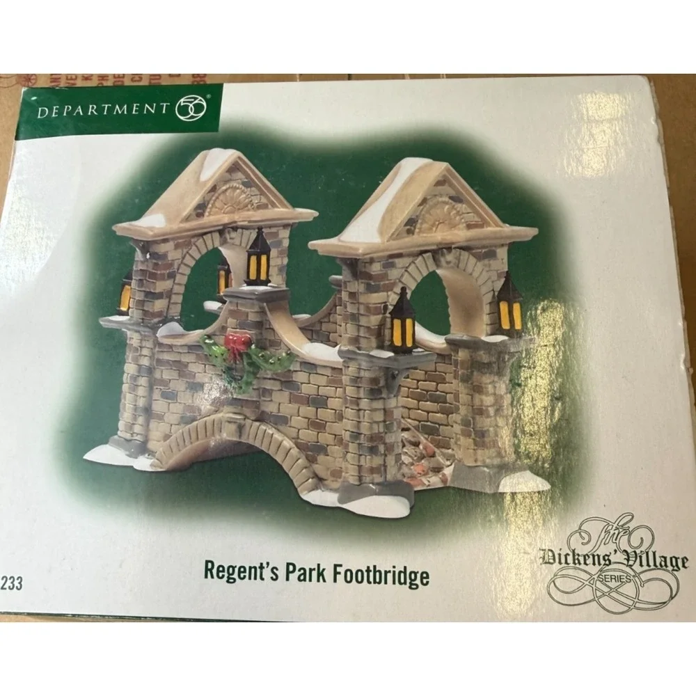 Department 56 Dickens Village Regent's Park Footbridge Porcelain Accessory #8072